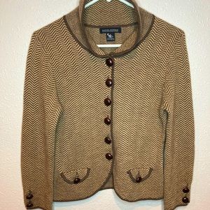 New Banana Republic Italian Merino Wool Button Coat